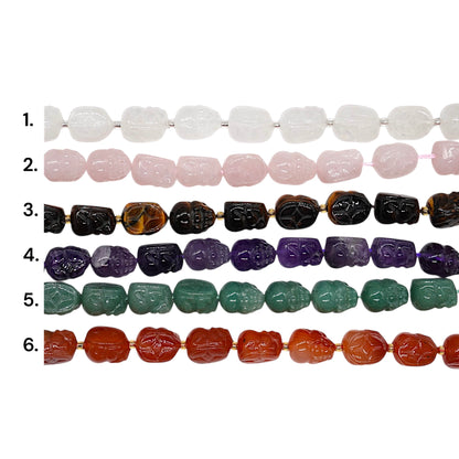 Fil de perle forme Grenouille de la prospérité à 3 pattes avec piece chinoise 14x10 mm référence 66 (6 pierres disponible)