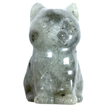 Load image into Gallery viewer, Figurine chat en Labradorite
