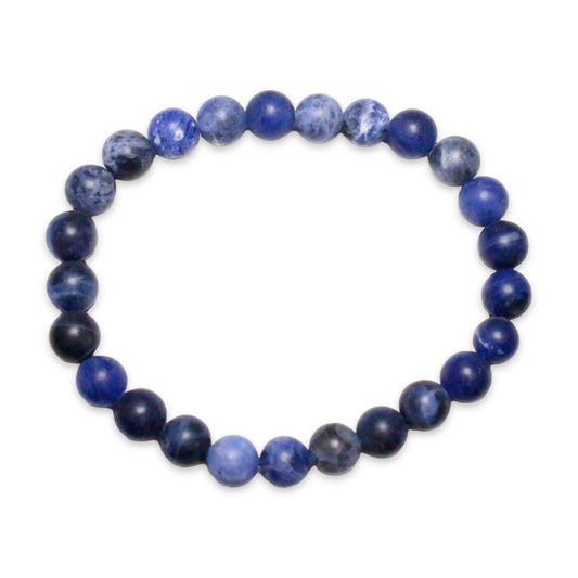 Bracelet Sodalite A+ mat taille homme