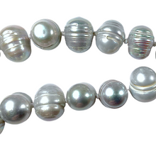 Charger l&#39;image dans la galerie, Collier en perles d’eau douce gris G-15
