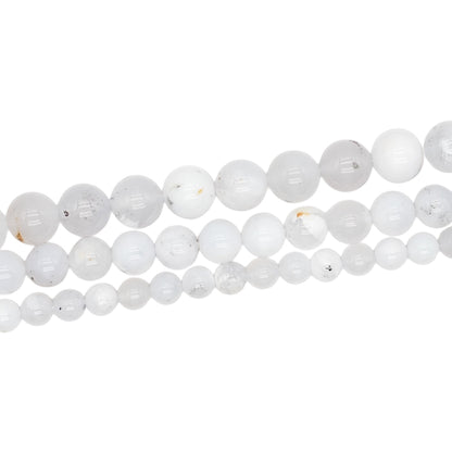 Fil de perle Opale Blanche AAA