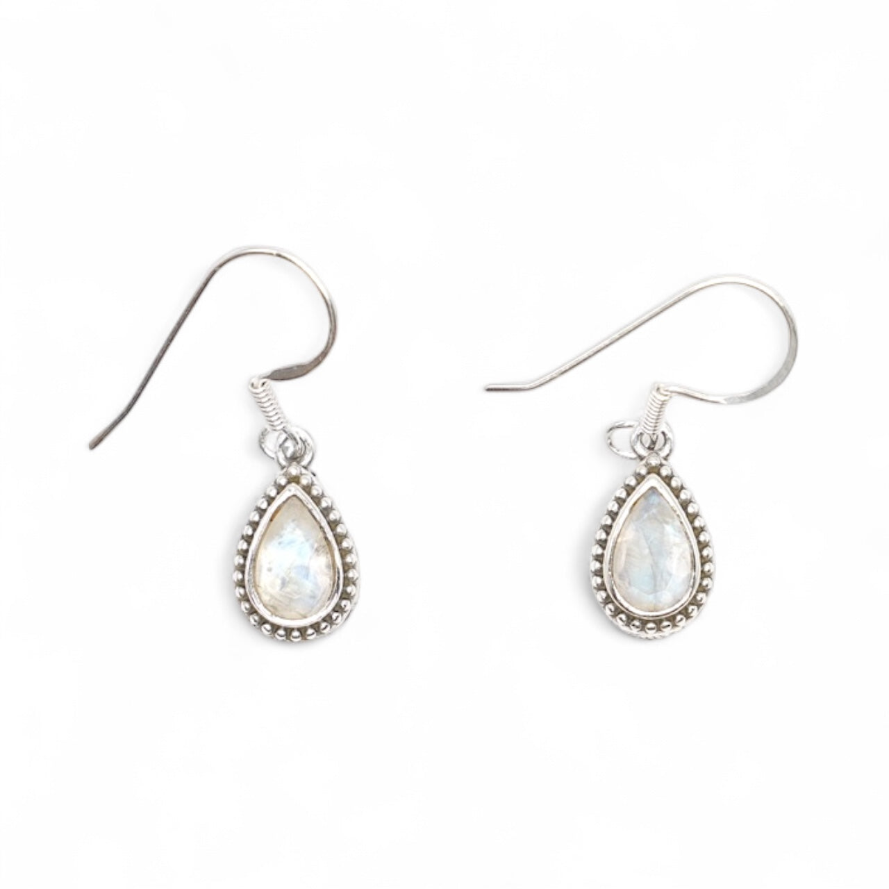 Boucle d'oreille Pierre de lune facetté