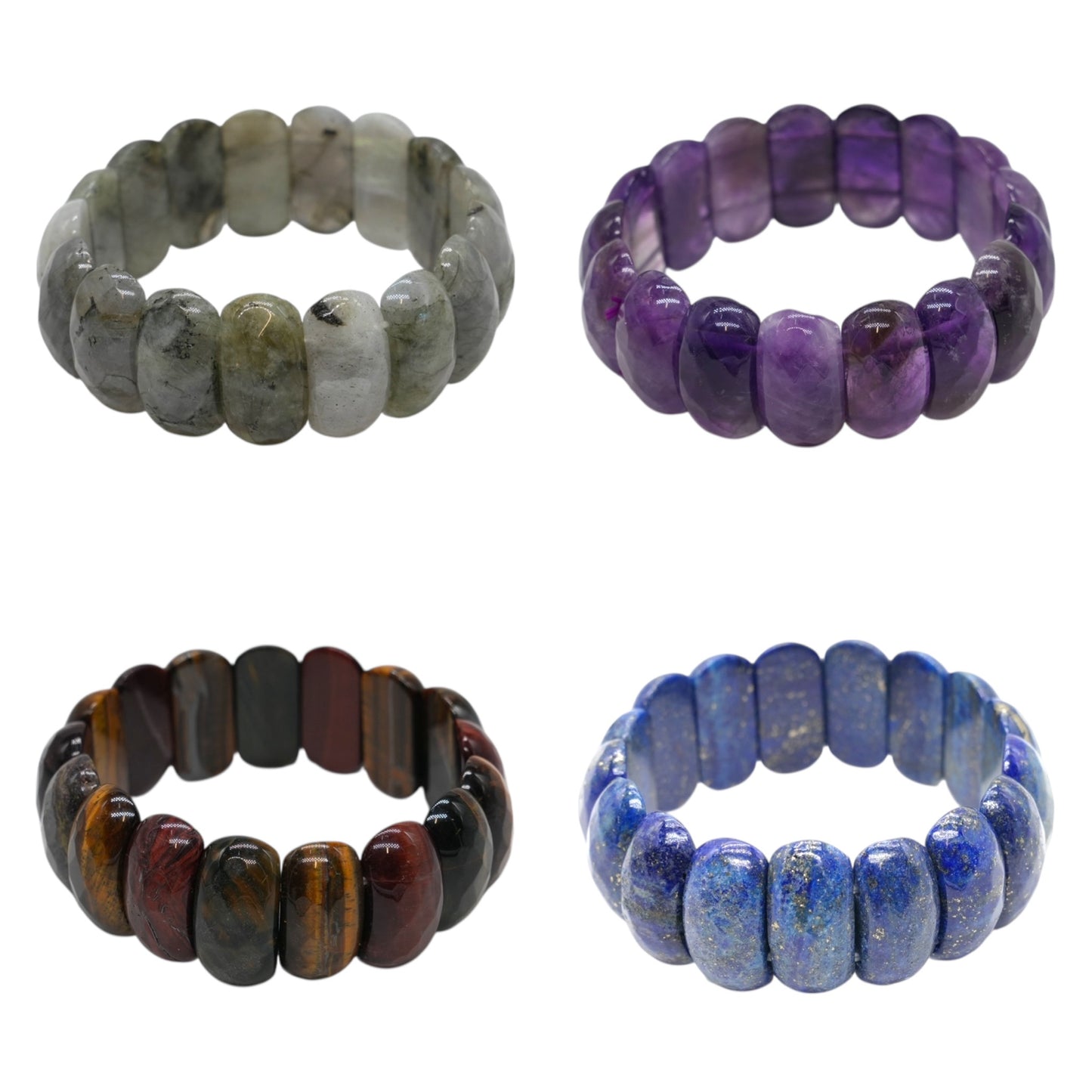 Bracelet facetté AA+ 13x25 mm (8 pierres disponible) #10