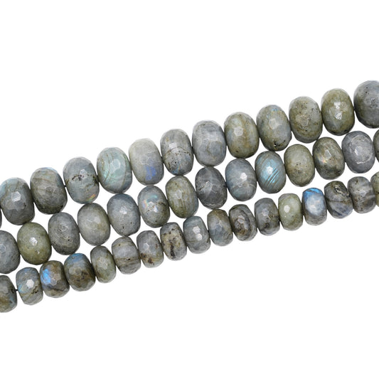 Fil de perles Labradorite facettée RONDELLE
