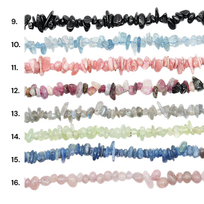 Fil de pierre baroque 5x8 mm (16 pierres disponibles)