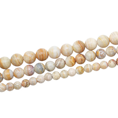 Fil de perle Agate rubanné de Roumanie