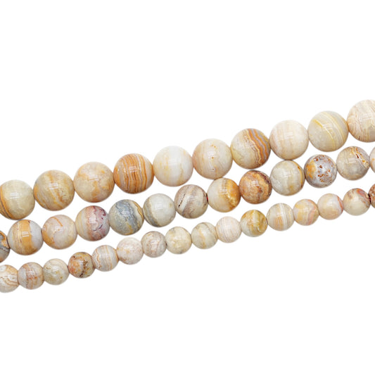 Fil de perle Agate rubanné de Roumanie