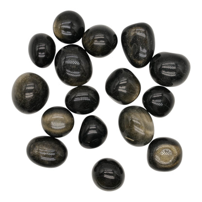 Pierre roulée en Obsidienne dorée