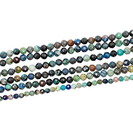 Fil de perles facettées Chrysocolle