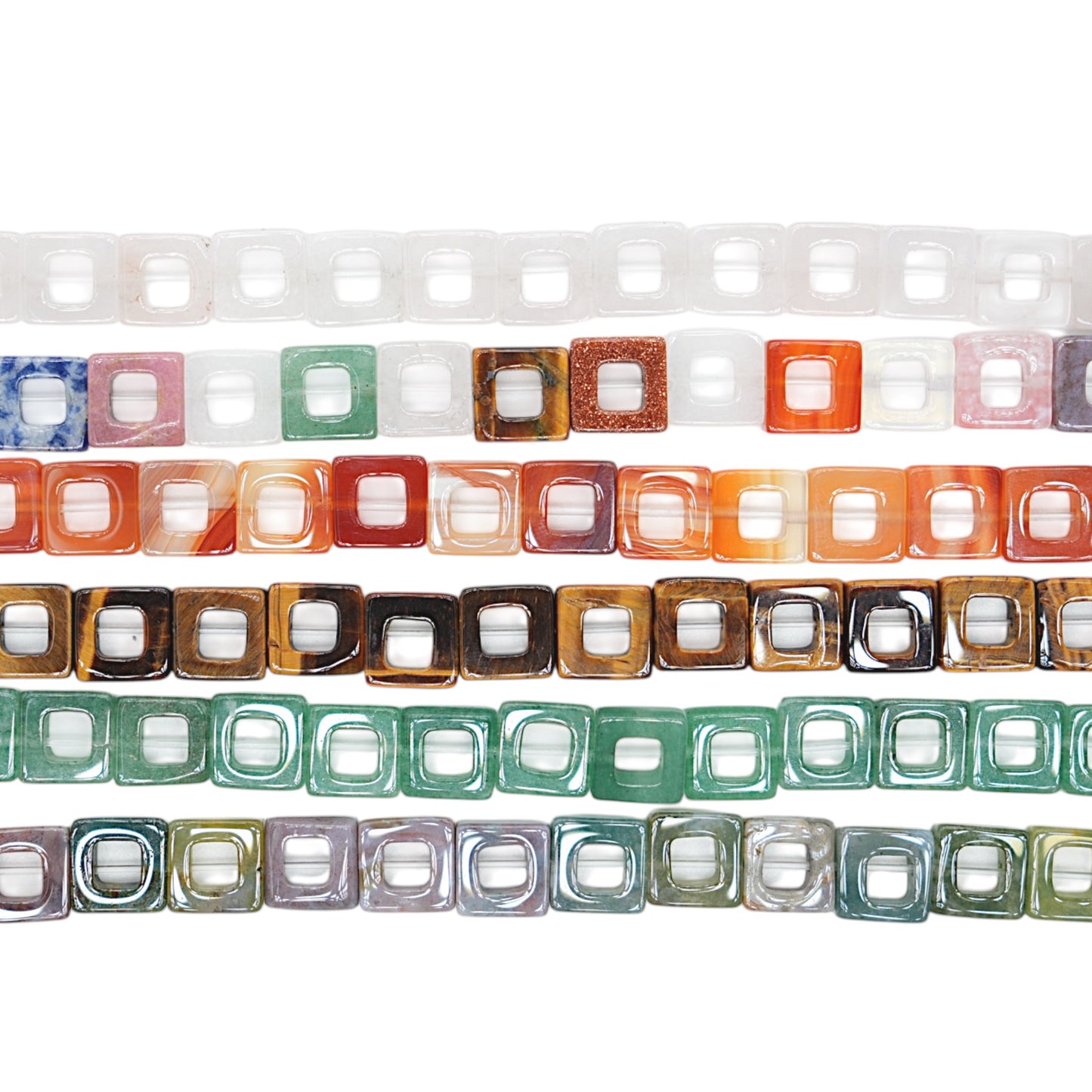 Fil carré en pierre naturelle reference 36 — 10 mm (6 pierres disponible)