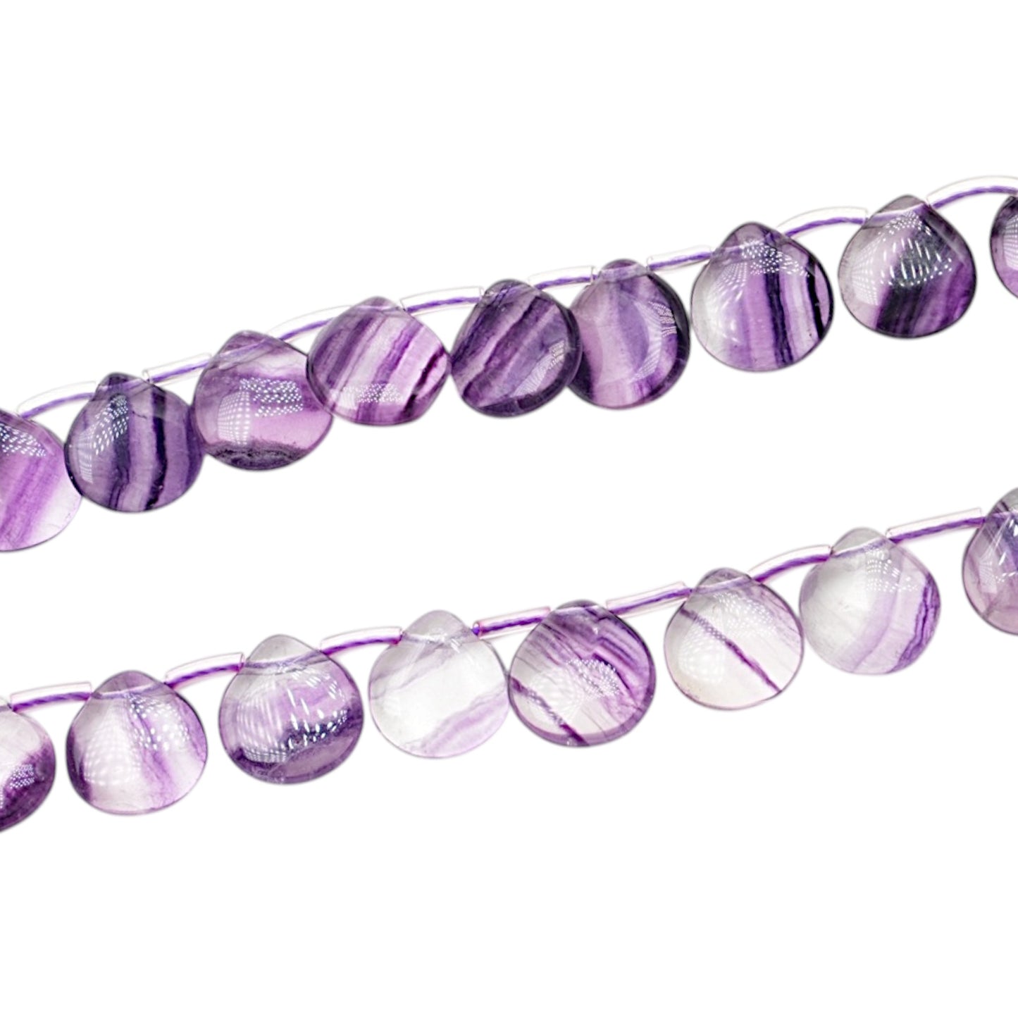 Fil de perle Goutte forme poire 10 mm (2 pierres naturelles disponible)