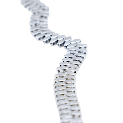 Fil de perle Hématite electroplaquée argenté HEA (235 à 239)