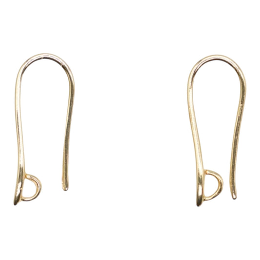 10 paires d’attache crochet CA 78 D pour boucle d’oreille en acier inoxydable doré 2x1 cm