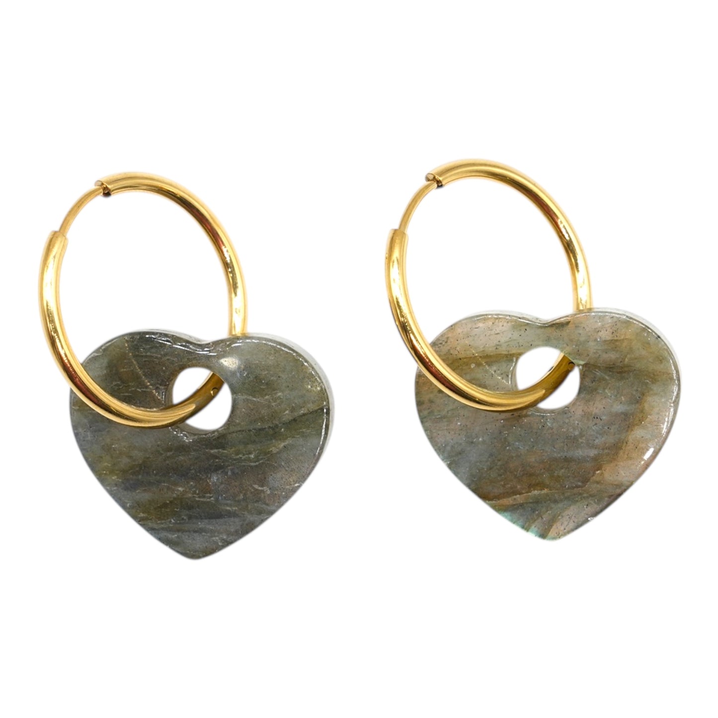 Lot de 2 charm’s Coeur pour boucle d’oreille (Créole non comprise) (2 tailles disponible)