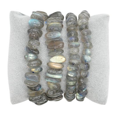 Bracelet baroque Labradorite AAA (Diamètre aléatoire 5-10 mm)