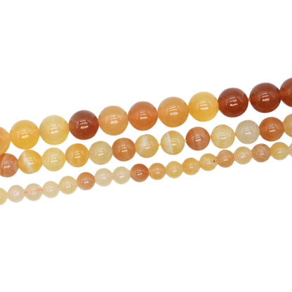 Fil de perle Calcite multicolore rouge A