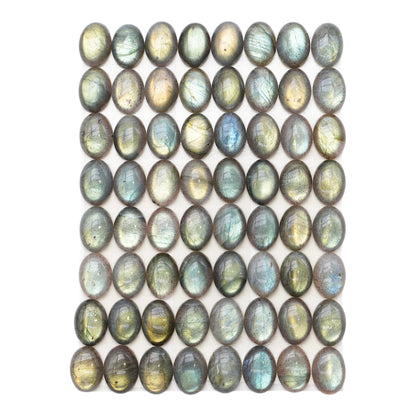 Lot de 64 pendentif Cabochon OVALE Labradorite AAA 10x14 mm