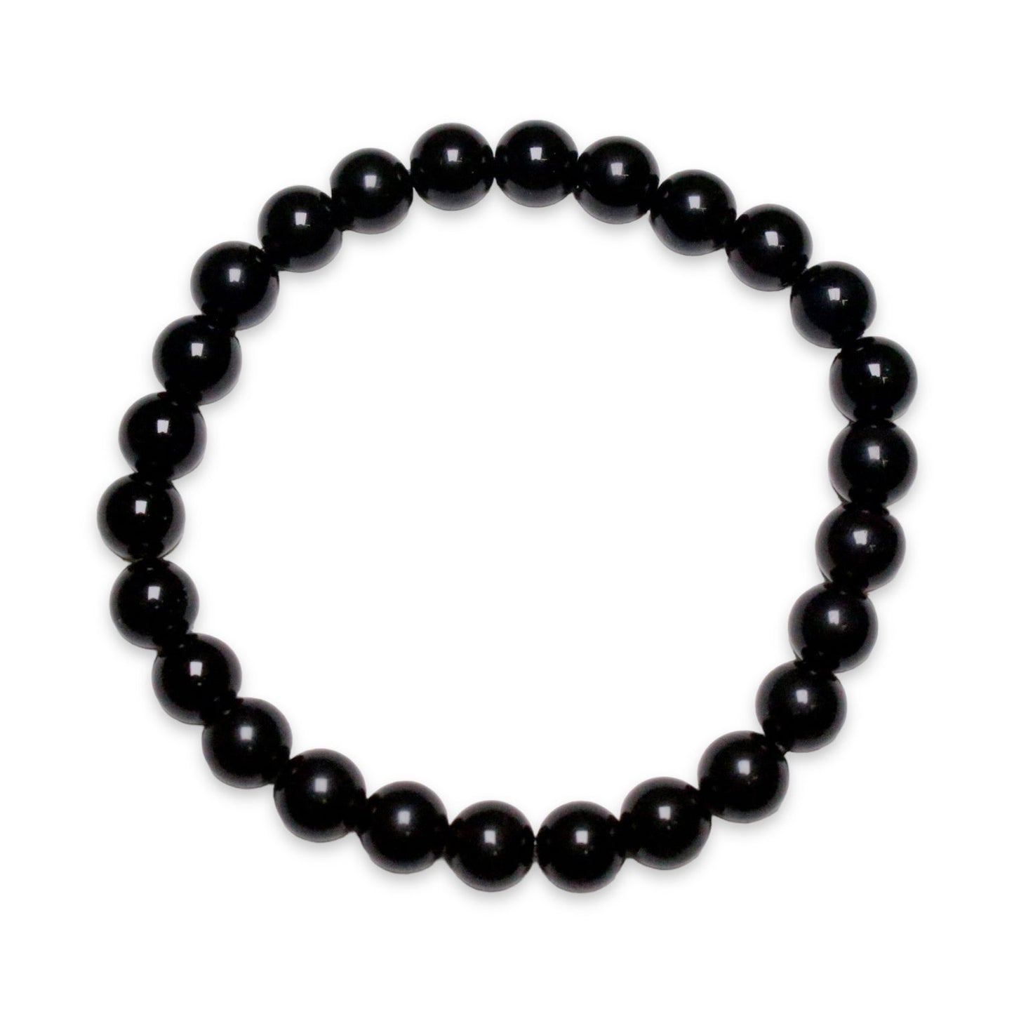 Bracelet Obsidienne noire A taille homme