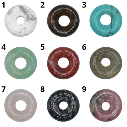 Lot de 10 donuts (17 pierres & deux tailles disponible) - Foliesbijoux