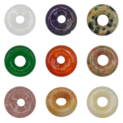 Lot de 10 donuts (17 pierres & deux tailles disponible) - Foliesbijoux