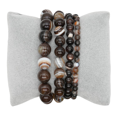 Bracelet Agate marron A