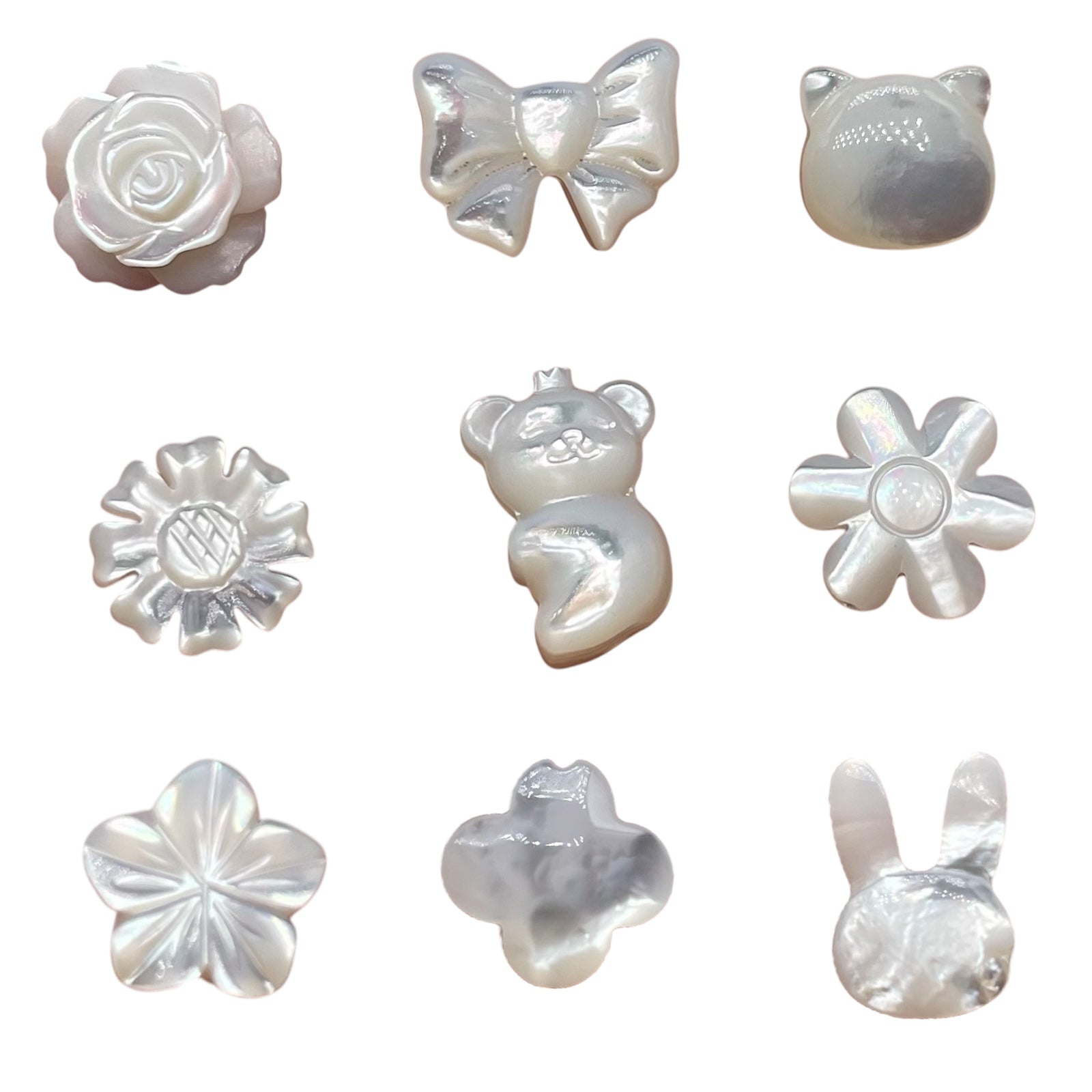 Lot de nacres (13 motifs disponible) - Foliesbijoux