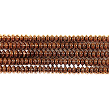Load image into Gallery viewer, Fil de perle Hématite electroplaqué bronze HEB-1

