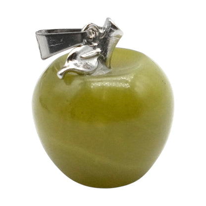 Pendentif en pomme avec feuille