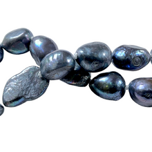 Afbeelding in Gallery-weergave laden, Collier en perles d’eau douce noir N-1
