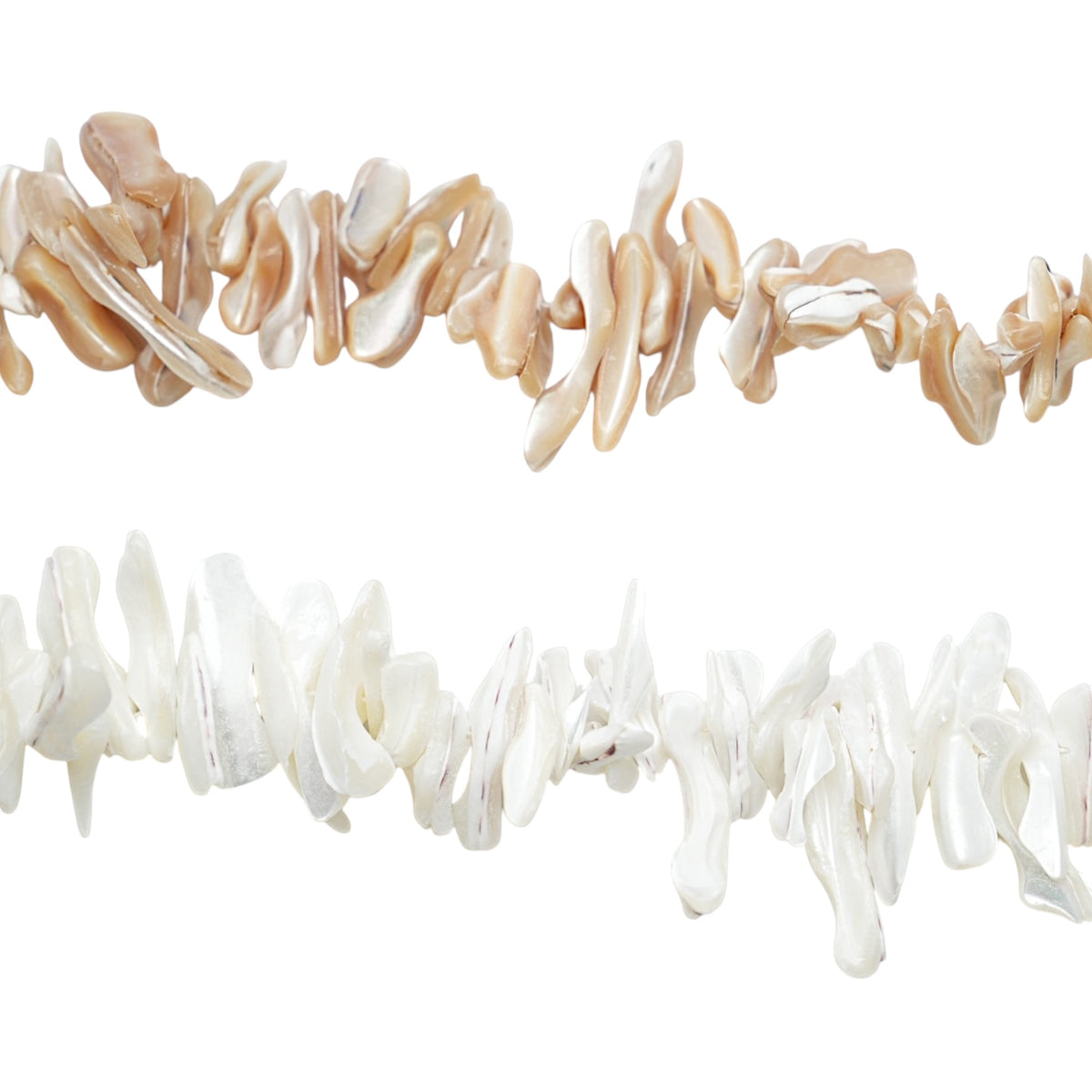 Fil de perle Nacre 6x18 mm (Réference 39-1)