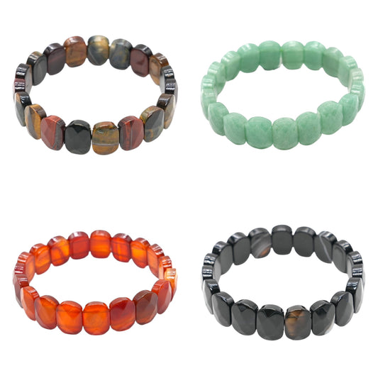 Bracelet facetté AA+ 11x15 mm (17 pierres disponible) #1