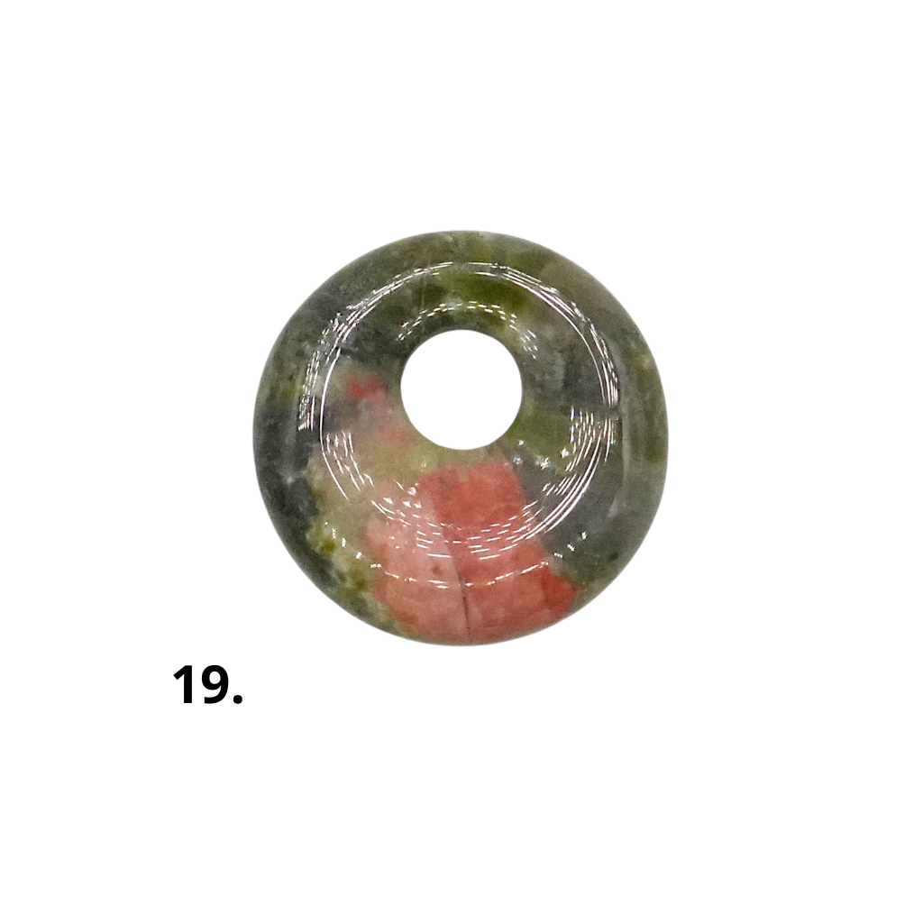 Lot de 10 donuts — trou 5 mm (19 pierres disponible) - Foliesbijoux