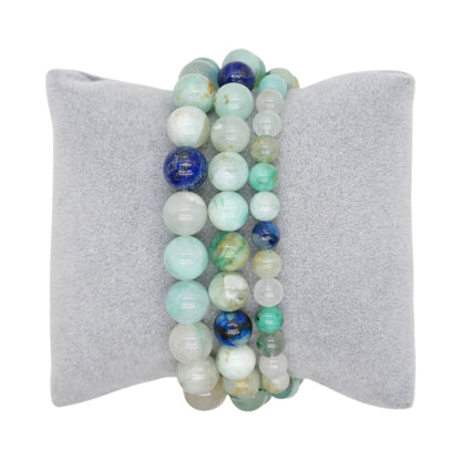 Bracelet Chrysoprase de Chine translucide