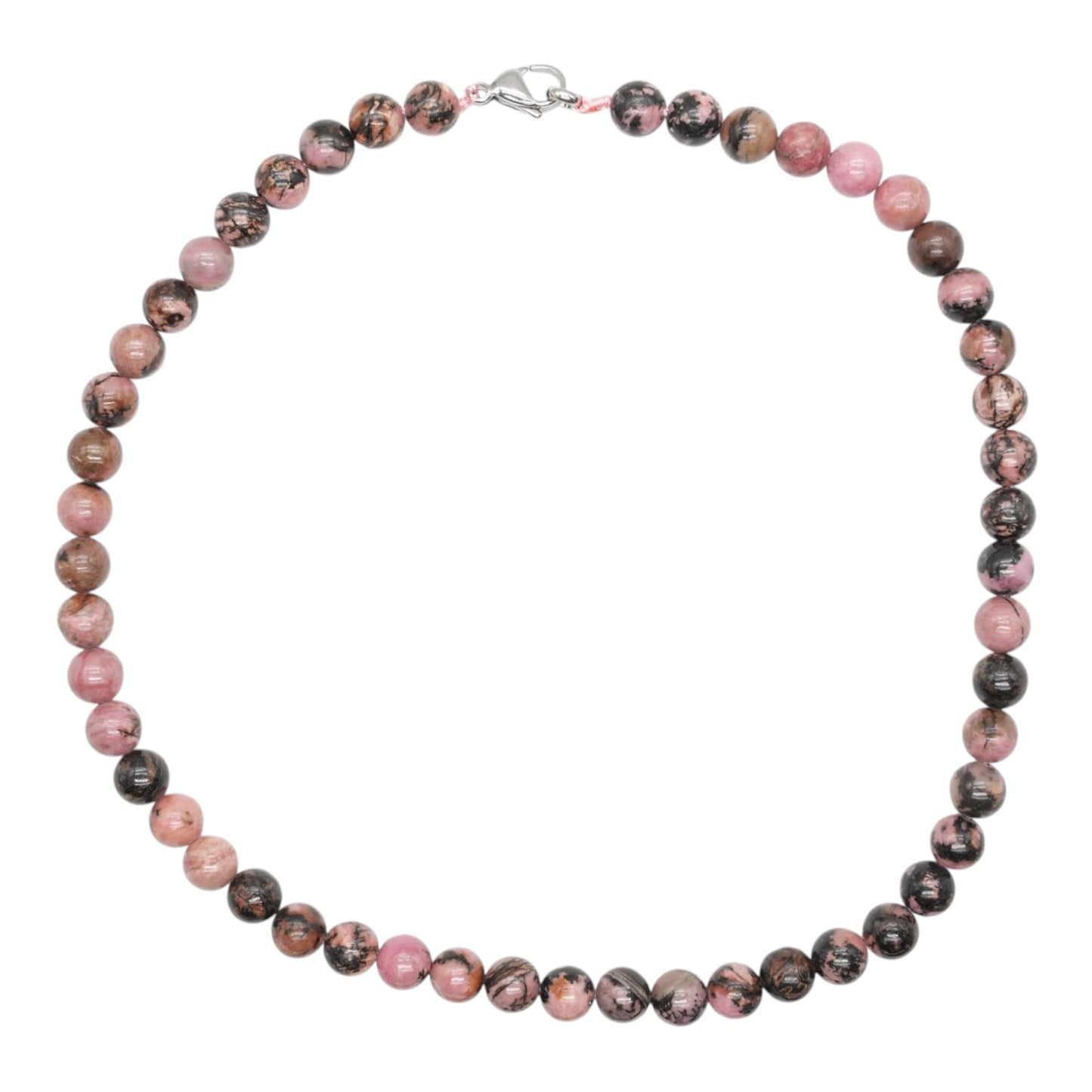 Collier boule Rhodonite
