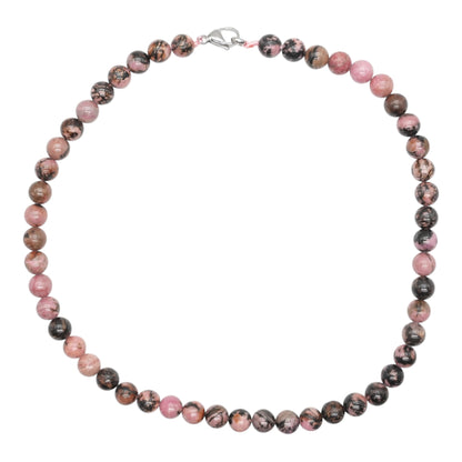 Collier boule Rhodonite