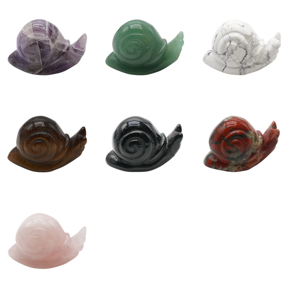 Figurines de Escargot 5x3 cm (7 pierres disponible)