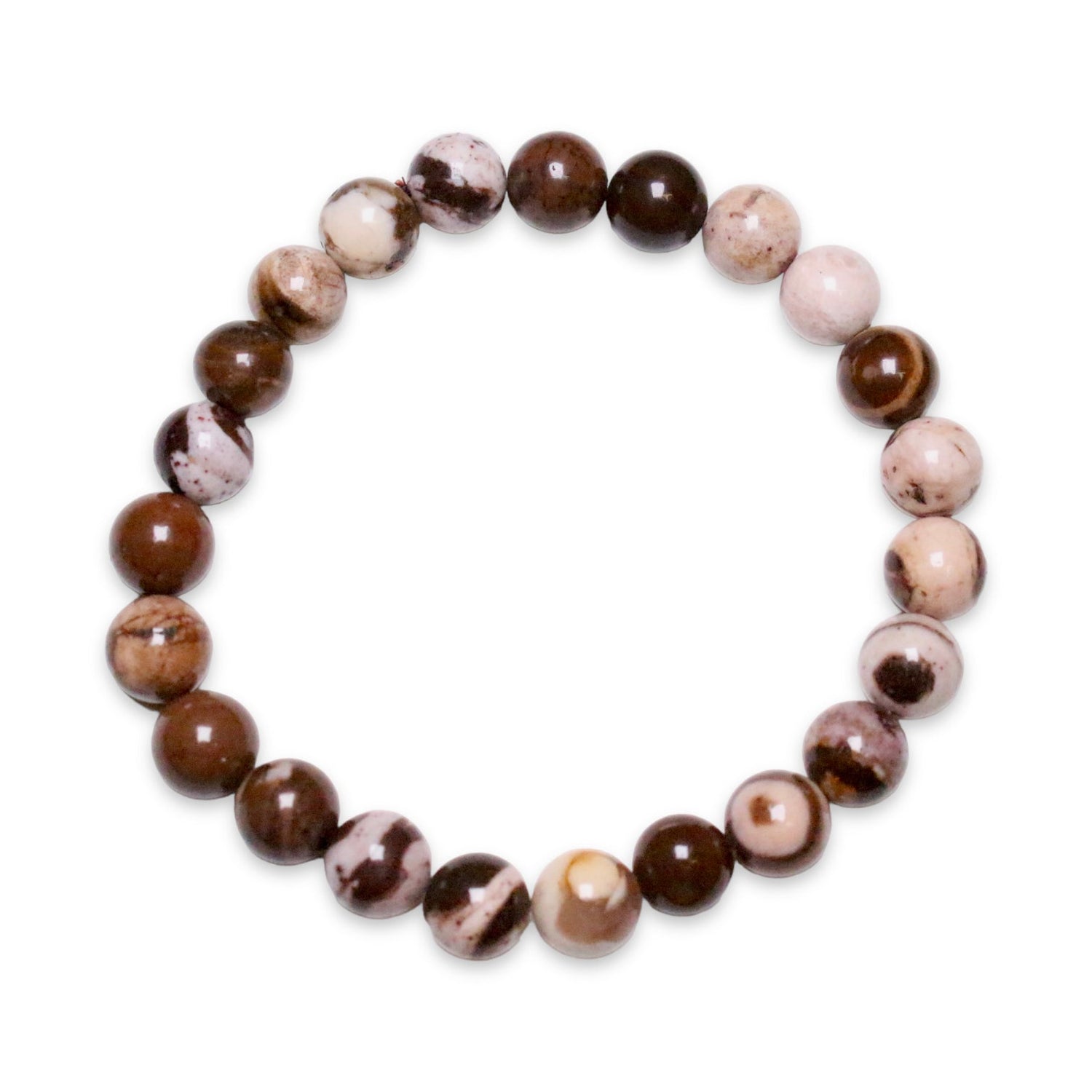 Bracelet Jaspe brun A taille homme - Foliesbijoux