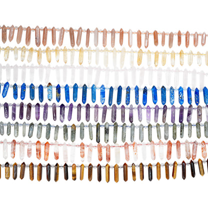 Pointed pendant wire 6-8x25-30 mm (15 stones available)