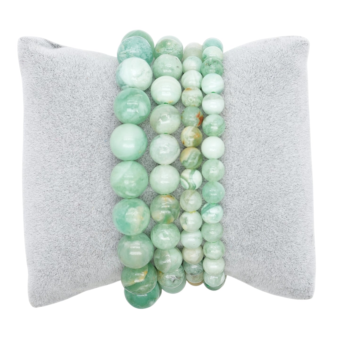 Bracelet Calcédoine verte AA+