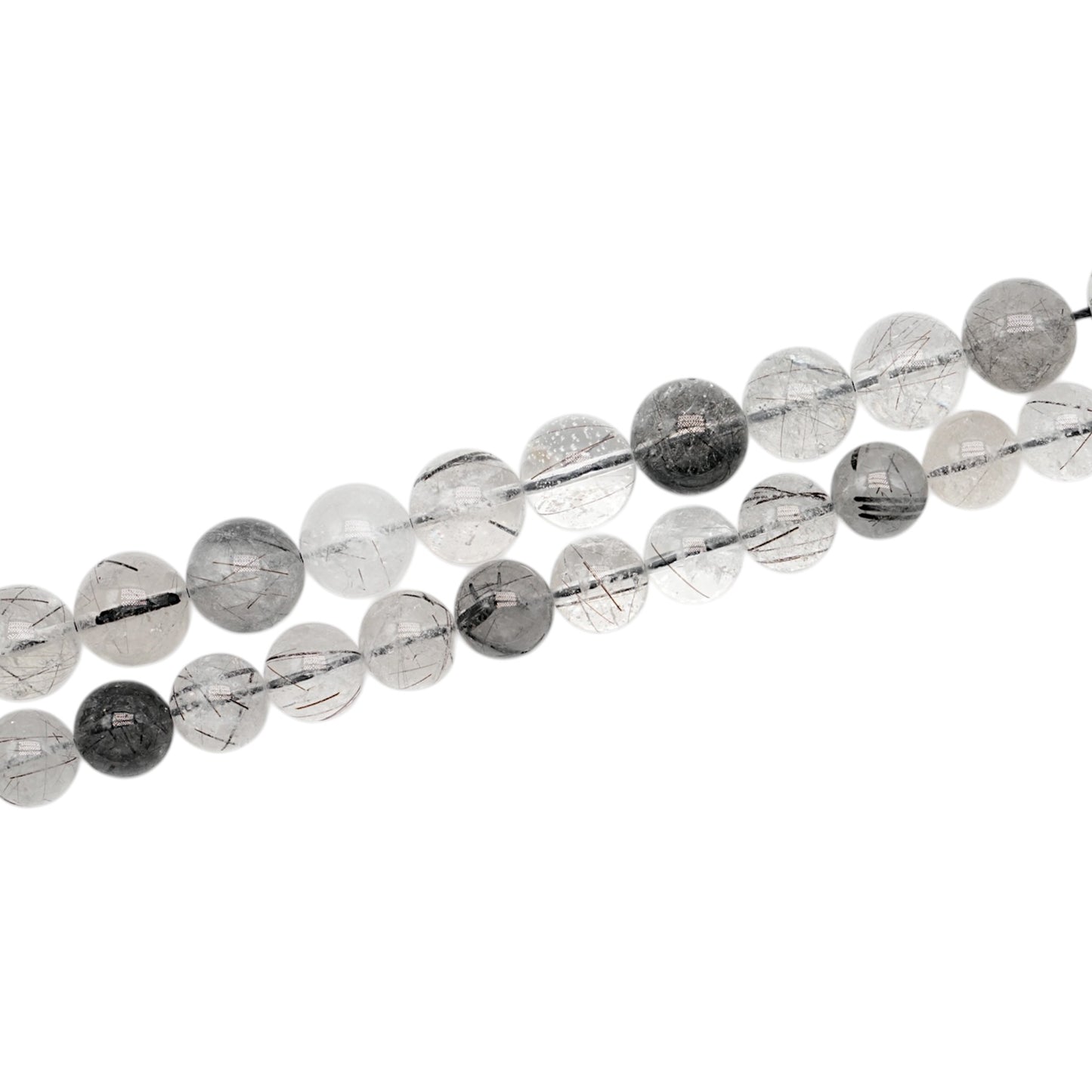 Fil de perle Quartz Tourmaline AAA