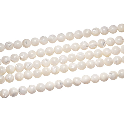 Fil de perle nacre blanche AAA - Foliesbijoux