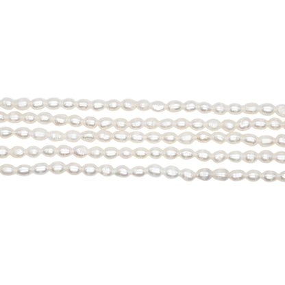 Fil de perle d’eau douce 3.8-4.2mm [20]