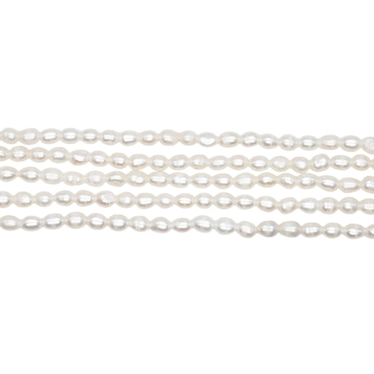 Fil de perle d’eau douce 3.8-4.2mm [20]