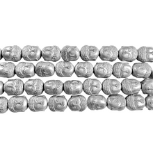 Charger l&#39;image dans la galerie, Fil de perle Hématite electroplaqué Argenté claire HEAC-6
