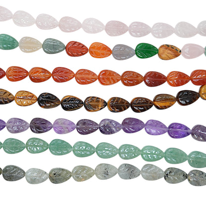 Fil feuille en pierre naturelle reference 34 — 15x12 mm (7 pierres disponible)