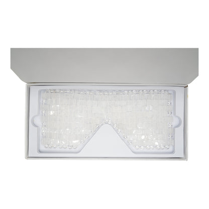 Masque yeux avec pierre naturelle (5 pierre disponible) (Boîte incluse) 21x9 cm