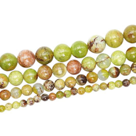 Fil de perle Opale verte (de Madagascar) A