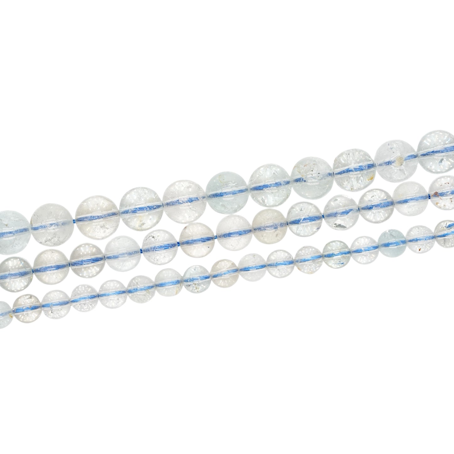 Fil de perle Topaze Bleue A