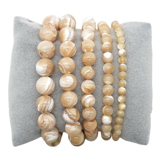Bracelet Nacre dorée A