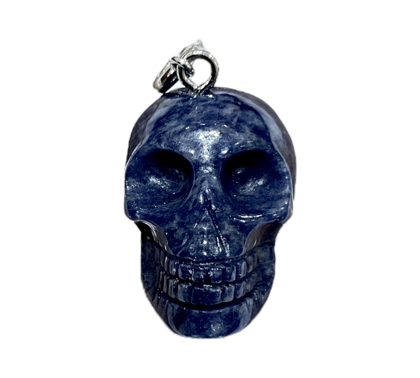 Pendentif crâne en sodalite